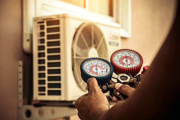 Professional Hvac technician working in Evanston, WY